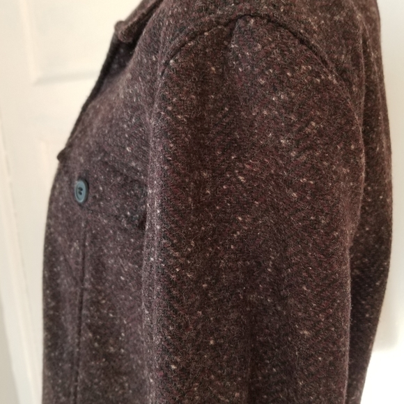 Aeropostale Brown Wool Blend Zip Front Jacket, Size M - Picture 10 of 16